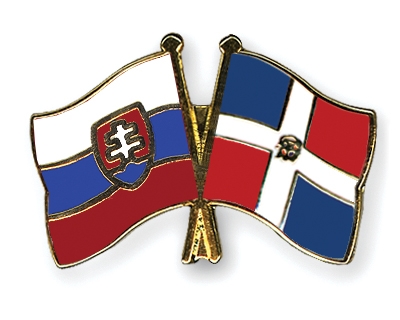 Fahnen Pins Slowakei Dominikanische-Republik
