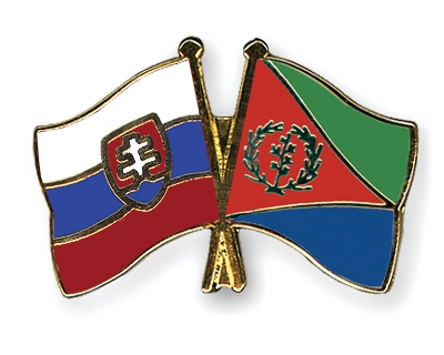 Fahnen Pins Slowakei Eritrea