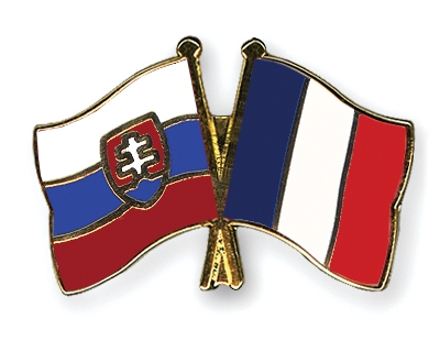 Fahnen Pins Slowakei Frankreich