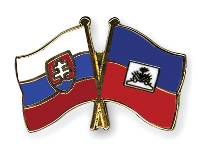 Fahnen Pins Slowakei Haiti