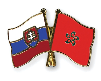 Fahnen Pins Slowakei Hong-Kong