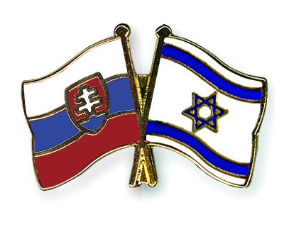 Fahnen Pins Slowakei Israel