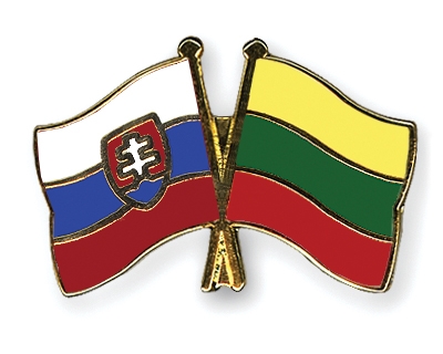 Fahnen Pins Slowakei Litauen