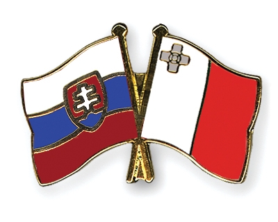 Fahnen Pins Slowakei Malta