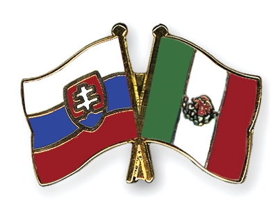 Fahnen Pins Slowakei Mexiko
