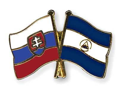 Fahnen Pins Slowakei Nicaragua