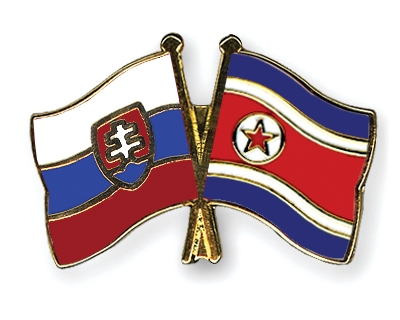 Fahnen Pins Slowakei Nordkorea