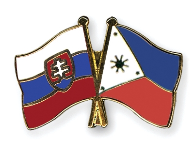 Fahnen Pins Slowakei Philippinen