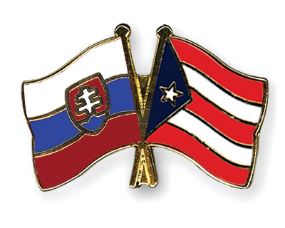 Fahnen Pins Slowakei Puerto-Rico