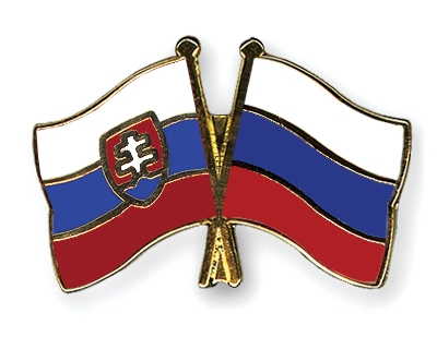 Fahnen Pins Slowakei Russland