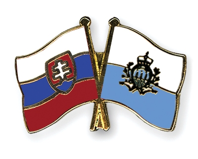Fahnen Pins Slowakei San-Marino