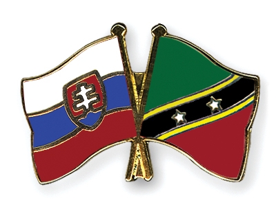 Fahnen Pins Slowakei St-Kitts-und-Nevis