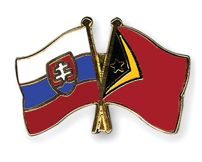 Fahnen Pins Slowakei Timor-Leste