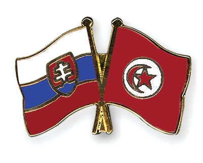 Fahnen Pins Slowakei Tunesien