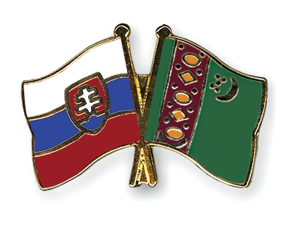 Fahnen Pins Slowakei Turkmenistan