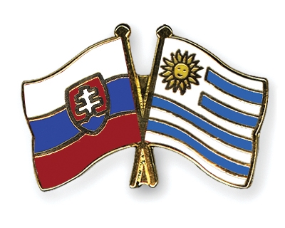 Fahnen Pins Slowakei Uruguay