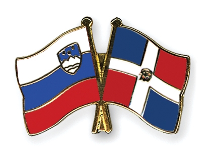 Fahnen Pins Slowenien Dominikanische-Republik