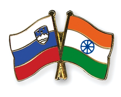 Fahnen Pins Slowenien Indien