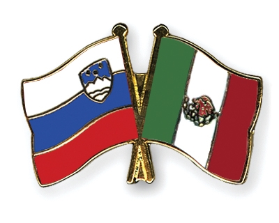 Fahnen Pins Slowenien Mexiko