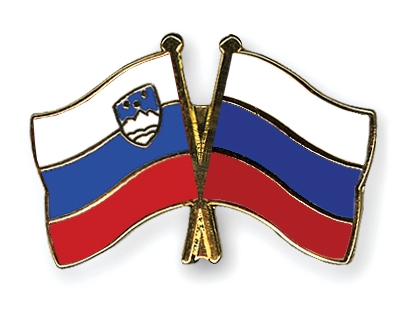 Fahnen Pins Slowenien Russland