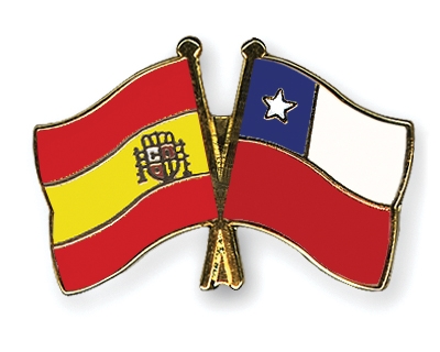 Fahnen Pins Spanien Chile