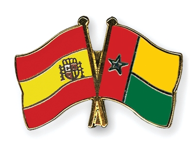 Fahnen Pins Spanien Guinea-Bissau