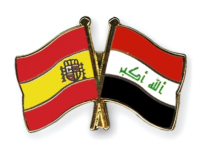 Fahnen Pins Spanien Irak