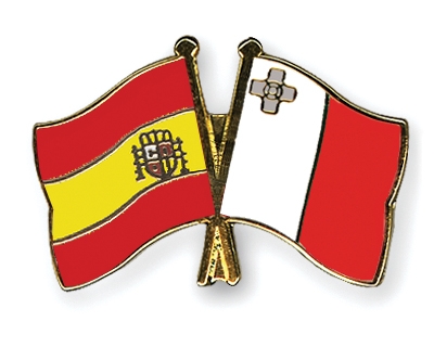 Fahnen Pins Spanien Malta