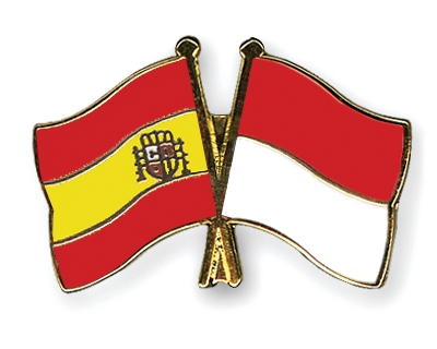 Fahnen Pins Spanien Monaco