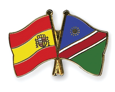 Fahnen Pins Spanien Namibia