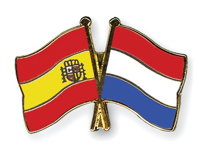 Fahnen Pins Spanien Niederlande