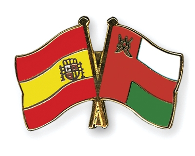 Fahnen Pins Spanien Oman