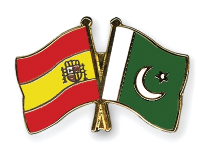 Fahnen Pins Spanien Pakistan