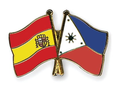Fahnen Pins Spanien Philippinen