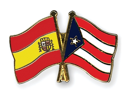 Fahnen Pins Spanien Puerto-Rico