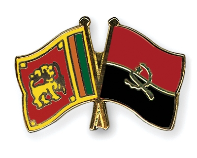 Fahnen Pins Sri-Lanka Angola