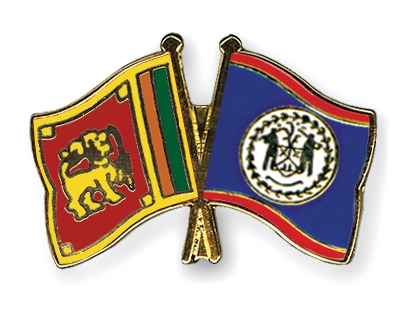 Fahnen Pins Sri-Lanka Belize