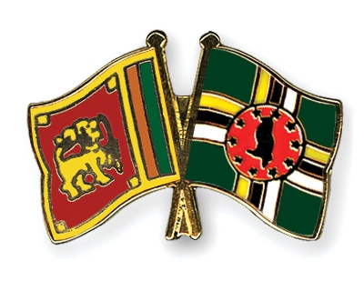 Fahnen Pins Sri-Lanka Dominica