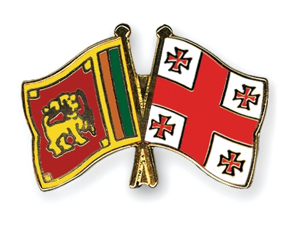 Fahnen Pins Sri-Lanka Georgien