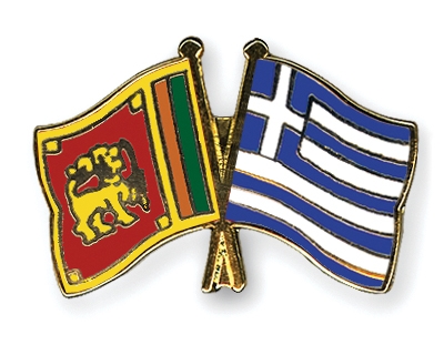 Fahnen Pins Sri-Lanka Griechenland