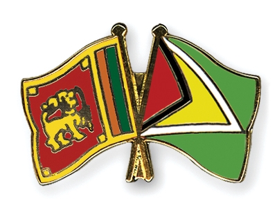 Fahnen Pins Sri-Lanka Guyana