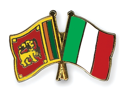 Fahnen Pins Sri-Lanka Italien