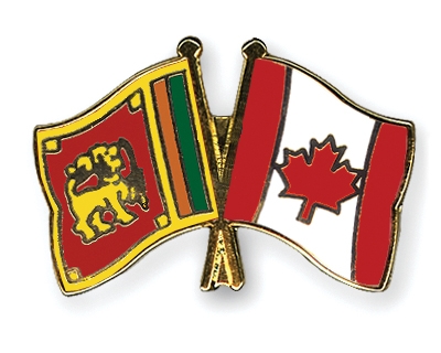 Fahnen Pins Sri-Lanka Kanada