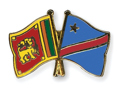Fahnen Pins Sri-Lanka Kongo-Demokratische-Republik