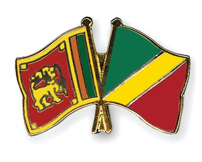 Fahnen Pins Sri-Lanka Kongo-Republik