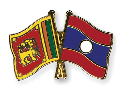 Fahnen Pins Sri-Lanka Laos