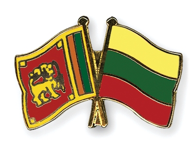 Fahnen Pins Sri-Lanka Litauen