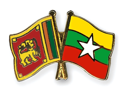 Fahnen Pins Sri-Lanka Myanmar