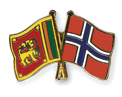 Fahnen Pins Sri-Lanka Norwegen
