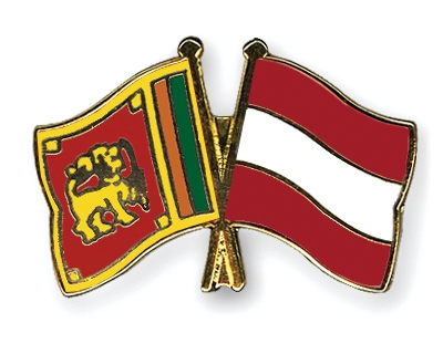 Fahnen Pins Sri-Lanka sterreich